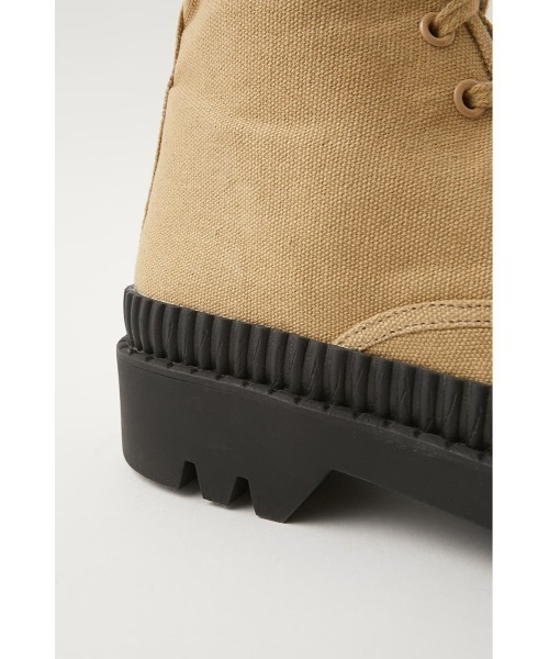MOUSSY（マウジー）の「RUGGED SOLE CANVAS DECK　HI（スニーカー・レディース・ブラック/ベージュ・SMALL/MEDIUM/LARGE）」の13枚目の写真
