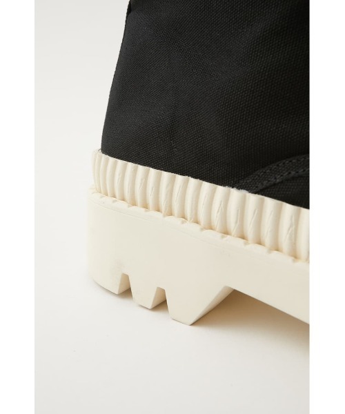 MOUSSY（マウジー）の「RUGGED SOLE CANVAS DECK　HI（スニーカー・レディース・ブラック/ベージュ・SMALL/MEDIUM/LARGE）」の12枚目の写真