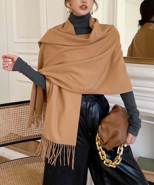 セール】ストール リバーシブル 大判 厚手 ショール マフラー