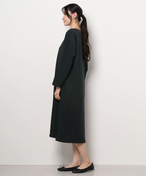 HONEYSUCKLE ROSE（ハニーサックルローズ）の「【HONEYSUCKLE ROSE】ヘンリーネックワンピース（ワンピース・レディース・オリーブ/ベージュ/ダークグレー・M/L）」の5枚目の写真