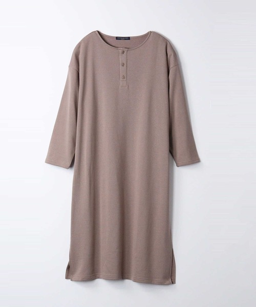 HONEYSUCKLE ROSE（ハニーサックルローズ）の「【HONEYSUCKLE ROSE】ヘンリーネックワンピース（ワンピース・レディース・オリーブ/ベージュ/ダークグレー・M/L）」の17枚目の写真