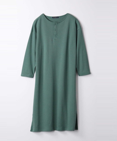 HONEYSUCKLE ROSE（ハニーサックルローズ）の「【HONEYSUCKLE ROSE】ヘンリーネックワンピース（ワンピース・レディース・オリーブ/ベージュ/ダークグレー・M/L）」の18枚目の写真