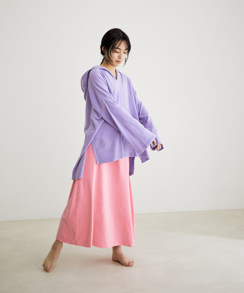 SALON adam et rope'(サロン アダム エ ロペ)の「【極上の肌ざわり】メキシカンパーカー -CreamyCotton /クリーミーコットン-(パーカー・レディース・パープル/グレー/イエロー・FREE)」の11枚目の写真