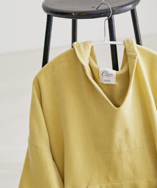 SALON adam et rope'(サロン アダム エ ロペ)の「【極上の肌ざわり】メキシカンパーカー -CreamyCotton /クリーミーコットン-(パーカー・レディース・パープル/グレー/イエロー・FREE)」の13枚目の写真