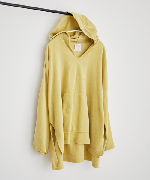 SALON adam et rope'(サロン アダム エ ロペ)の「【極上の肌ざわり】メキシカンパーカー -CreamyCotton /クリーミーコットン-(パーカー・レディース・パープル/グレー/イエロー・FREE)」の14枚目の写真