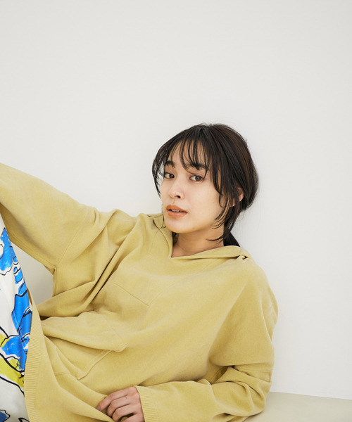 SALON adam et rope'(サロン アダム エ ロペ)の「【極上の肌ざわり】メキシカンパーカー -CreamyCotton /クリーミーコットン-(パーカー・レディース・パープル/グレー/イエロー・FREE)」の22枚目の写真