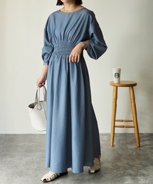 Riberry | ウエストシャーリングワンピース(ワンピース)