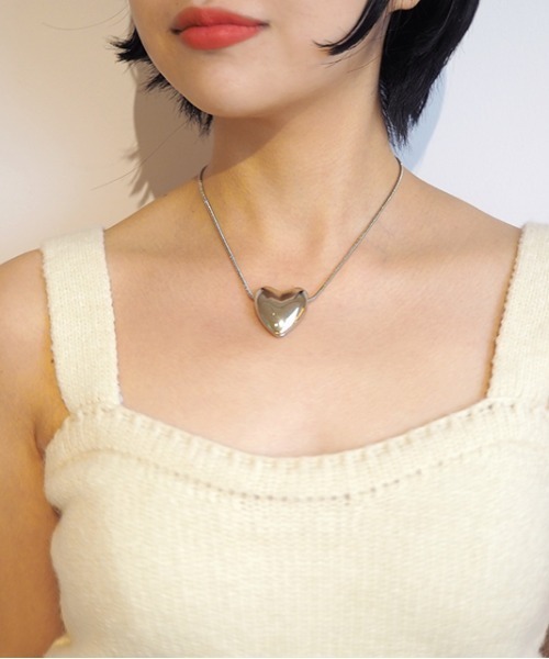 Casselini（キャセリーニ）の「Casselini(キャセリーニ)ハートネックレス（ネックレス・レディース・シルバー/ゴールド・FREE）」の11枚目の写真