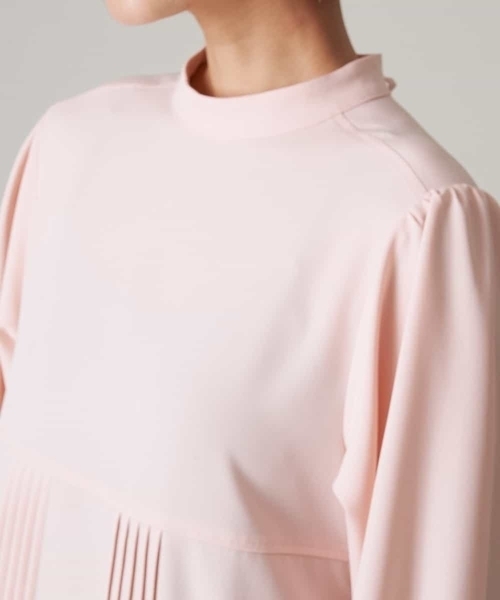 A de a.v.v(アードアー・ヴェ・ヴェ)の「ピンタックフレア―ワンピ―ス(ワンピース・レディース・ホワイト/ライトピンク・39)」の8枚目の写真