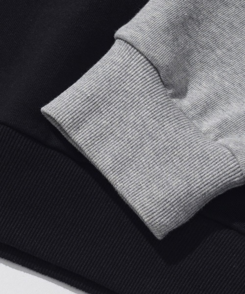 FCMM(エフシーエムエム)の「LOOSE FIT COLOR BLOCK SWEATSHIRTS/ルーズフィットカラーブロックスウェットシャツ(スウェット・メンズ・チャコールグレー/ブラック/オリーブ・MEDIUM/LARGE)」の7枚目の写真