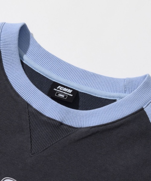 FCMM(エフシーエムエム)の「LOOSE FIT COLOR BLOCK SWEATSHIRTS/ルーズフィットカラーブロックスウェットシャツ(スウェット・メンズ・チャコールグレー/ブラック/オリーブ・MEDIUM/LARGE)」の11枚目の写真