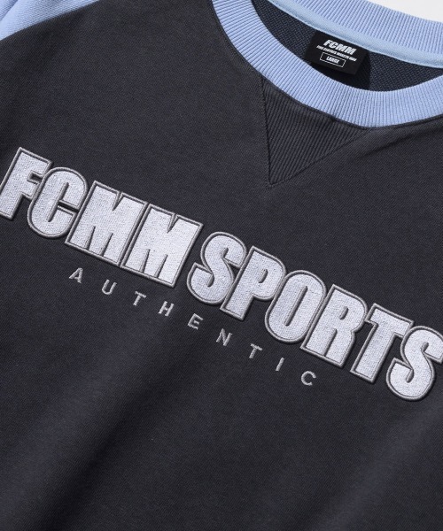 FCMM(エフシーエムエム)の「LOOSE FIT COLOR BLOCK SWEATSHIRTS/ルーズフィットカラーブロックスウェットシャツ(スウェット・メンズ・チャコールグレー/ブラック/オリーブ・MEDIUM/LARGE)」の12枚目の写真