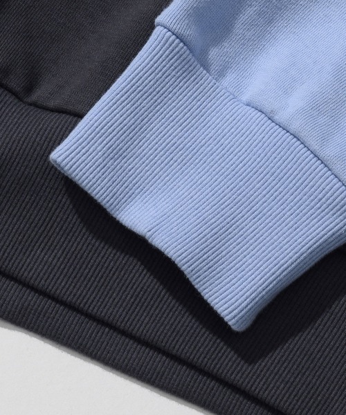 FCMM(エフシーエムエム)の「LOOSE FIT COLOR BLOCK SWEATSHIRTS/ルーズフィットカラーブロックスウェットシャツ(スウェット・メンズ・チャコールグレー/ブラック/オリーブ・MEDIUM/LARGE)」の13枚目の写真
