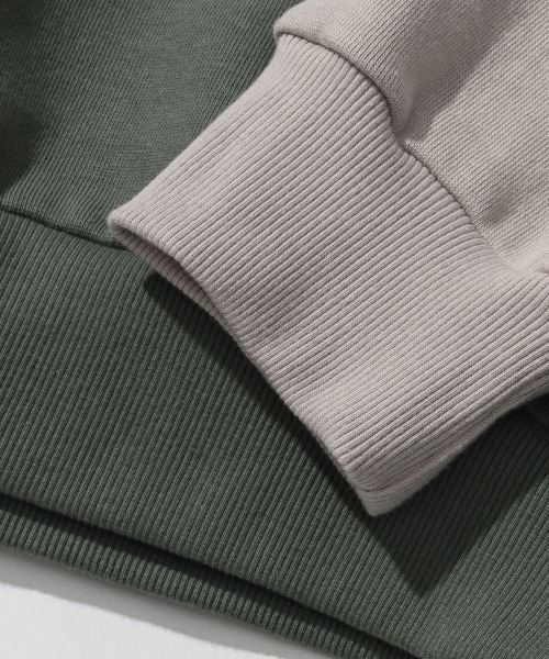 FCMM(エフシーエムエム)の「LOOSE FIT COLOR BLOCK SWEATSHIRTS/ルーズフィットカラーブロックスウェットシャツ(スウェット・メンズ・チャコールグレー/ブラック/オリーブ・MEDIUM/LARGE)」の19枚目の写真