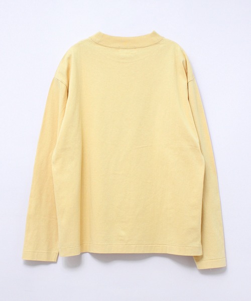 RNA-N（アールエヌエーエヌ）の「M1814 21/-OE天竺ロゴロングTシャツ（Tシャツ/カットソー・レディース・オフホワイト/イエロー/キナリ/グレー・MEDIUM）」の14枚目の写真