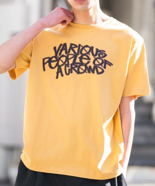 WEGO(ウィゴー)の「WEGO/ロゴモチーフ半袖Tシャツ(Tシャツ/カットソー・メンズ・その他5/その他2/その他1/その他4/その他3・MEDIUM/LARGE/SMALL)」の1枚目の写真