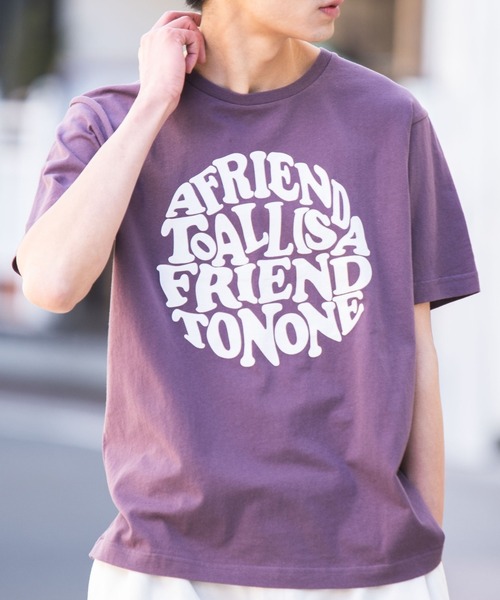 WEGO(ウィゴー)の「WEGO/ロゴモチーフ半袖Tシャツ(Tシャツ/カットソー・メンズ・その他5/その他2/その他1/その他4/その他3・MEDIUM/LARGE/SMALL)」の5枚目の写真