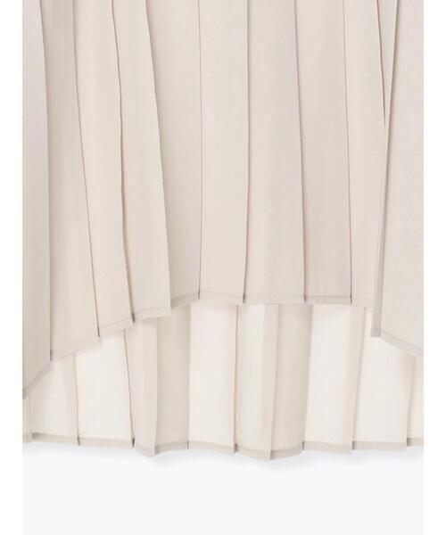 Samansa Mos2 blue（サマンサモスモスブルー）の「プリーツ切替ブラウス（シャツ/ブラウス・レディース・ブラック/オフホワイト/ライトベージュ・ﾌﾘ-）」の9枚目の写真