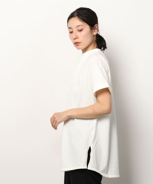 tシャツ ventblanc:ヴァンブラン モックネック ラッセルレース 天竺 プルオーバー レディース vent blanc（ヴァンブラン）の「ventblanc:ヴァンブラン モック