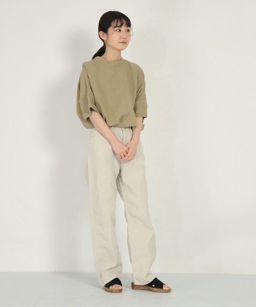 Calzanor（カルザノール）の「[ Calzanor ] スウェード　フラットクロスサンダル（サンダル・レディース・ブラック/ベージュ/ブラウン・38/37）」の9枚目の写真