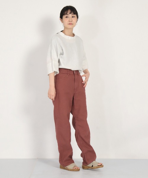 Calzanor（カルザノール）の「[ Calzanor ] スウェード　フラットクロスサンダル（サンダル・レディース・ブラック/ベージュ/ブラウン・38/37）」の8枚目の写真