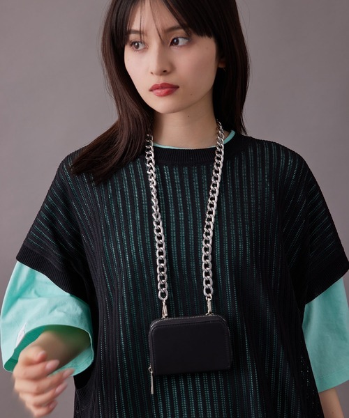 re_k by JUNRED（レクバイジュンレッド）の「【　re_k by JUNRed　】ネックチェーンウォレット（ショルダーバッグ・メンズ・ブラック・FREE）」の12枚目の写真