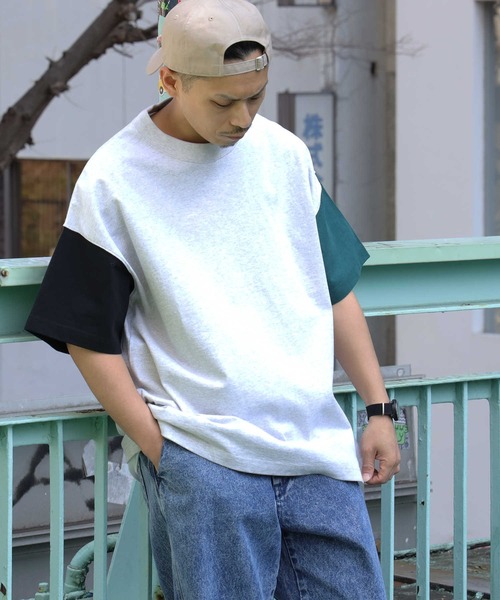 BACK NUMBER(バックナンバー)の「【BACK NUMBER】ビッグシルエットクレイジーTシャツ(Tシャツ/カットソー・メンズ・ホワイト/グレー/グリーン・S/M/L/XL)」の11枚目の写真