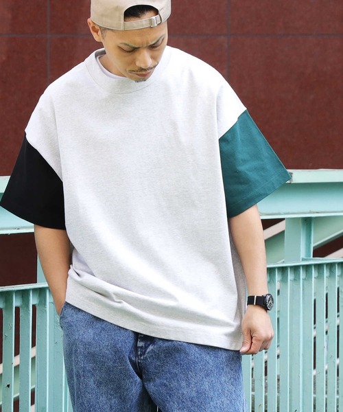 BACK NUMBER(バックナンバー)の「【BACK NUMBER】ビッグシルエットクレイジーTシャツ(Tシャツ/カットソー・メンズ・ホワイト/グレー/グリーン・S/M/L/XL)」の13枚目の写真