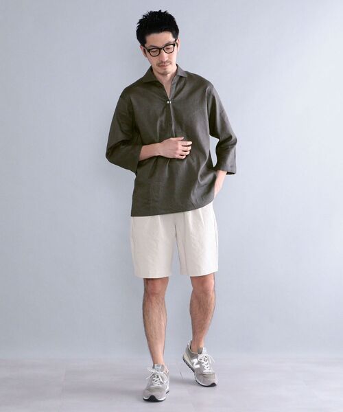 KIFFE（キッフェ）の「【SHIPS別注】KIFFE: 2タック コットン グルカショーツ（その他パンツ・メンズ・ナチュラル/ベージュ/ネイビー・2/4/3/5）」の8枚目の写真