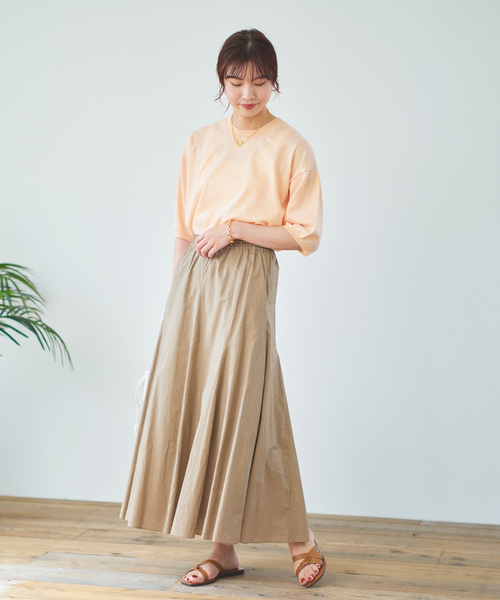 IENA（イエナ）の「LEVITA 半袖プルオーバー（ニット/セーター・レディース・オレンジ/ブラウン/ベージュ/ホワイト・FREE）」の13枚目の写真