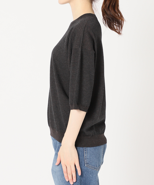 IENA（イエナ）の「LEVITA 半袖プルオーバー（ニット/セーター・レディース・オレンジ/ブラウン/ベージュ/ホワイト・FREE）」の15枚目の写真