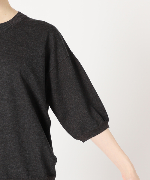 IENA（イエナ）の「LEVITA 半袖プルオーバー（ニット/セーター・レディース・オレンジ/ブラウン/ベージュ/ホワイト・FREE）」の19枚目の写真