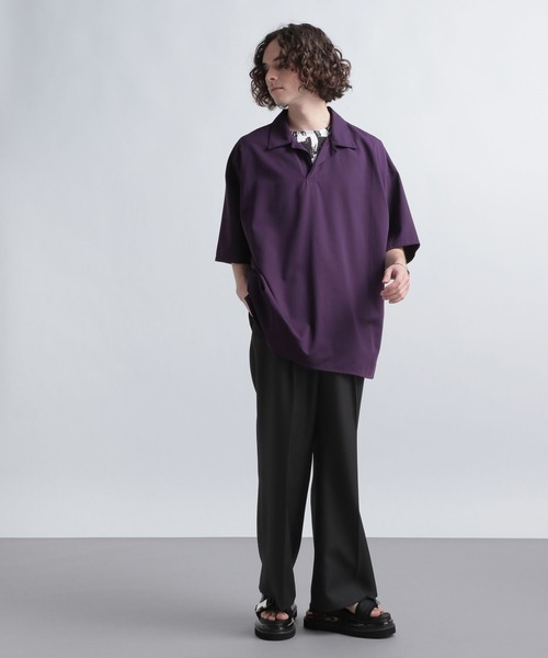 HARE（ハレ）の「ガラノースリーブカット(HARE)（タンクトップ・メンズ・グレー/オフホワイト・FREE）」の4枚目の写真