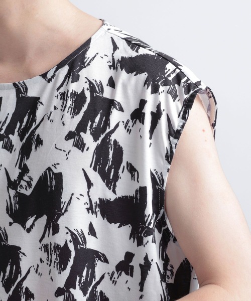 HARE（ハレ）の「ガラノースリーブカット(HARE)（タンクトップ・メンズ・グレー/オフホワイト・FREE）」の11枚目の写真