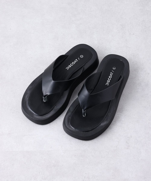 DISCOAT（ディスコート）の「プラットフォームトングサンダル（サンダル・レディース・オフホワイト/ブラック/ベージュ・SMALL/MEDIUM/LARGE）」の21枚目の写真