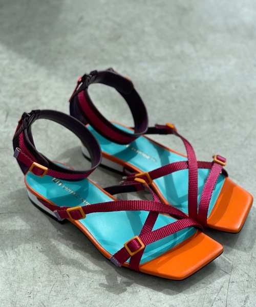 【美品】UNITED NUDE ストラップサンダル 37 24センチ 中古・古着通販】UNITED NUDE (ユナイテッドヌード) ストラップ