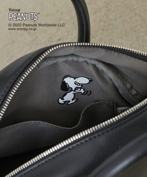 EFOLE(エフォル)の「【EFOLE】 【PEANUTS×EFOLE】 スヌーピー プリントミニボストン バッグ(ボストンバッグ・レディース・ホワイト/ブラック・FREE)」の13枚目の写真