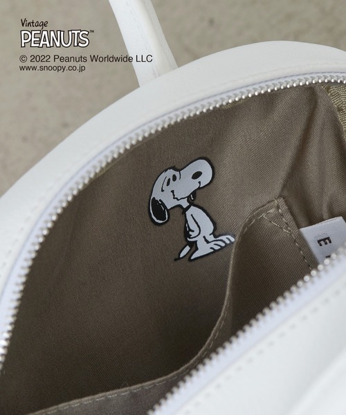 EFOLE(エフォル)の「【EFOLE】 【PEANUTS×EFOLE】 スヌーピー プリントミニボストン バッグ(ボストンバッグ・レディース・ホワイト/ブラック・FREE)」の15枚目の写真
