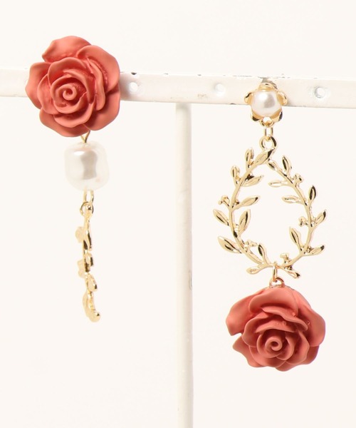 apres jour（アプレジュール）の「【apres jour×ARIAZ】ローズピアス（ピアス（両耳用）・レディース・ホワイト/レッド・FREE）」の8枚目の写真