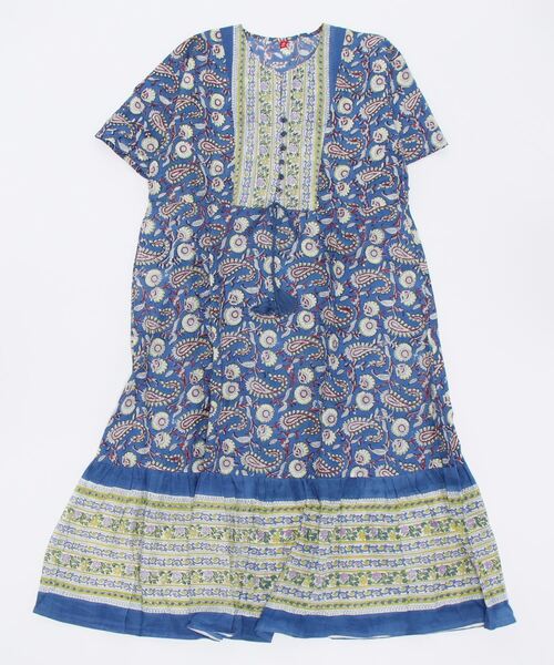 チャイハネ（チャイハネ）の「【チャイハネ】ディディサブロックプリントワンピース（ワンピース・レディース・ホワイト/レッド/ブルー・FREE）」の16枚目の写真