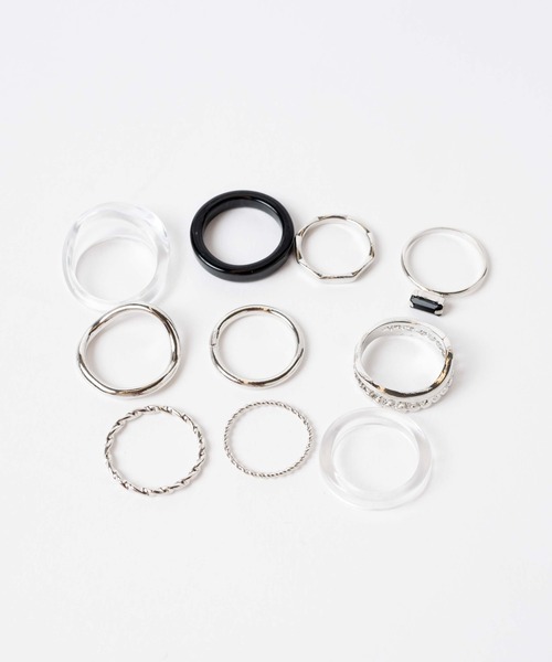 WEGO（ウィゴー）の「WEGO/【10点セット】アクリルリング（リング・レディース・その他1/その他2/その他3・FREE）」の8枚目の写真