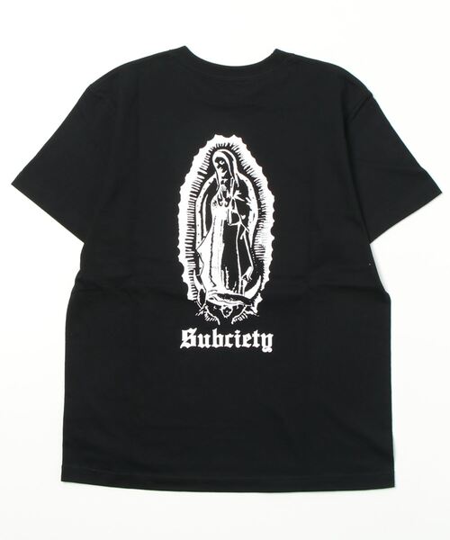 Subciety（サブサエティ）の「MARIA TEE（Tシャツ/カットソー・メンズ・ブラック/ホワイト×ゴールド/ホワイト/ブラック×ゴールド/ブラック×レッド/ブラック×ブラック/レッド/インディゴブルー/ブラック×ピンク/ホワイト系その他2/ブラック×ブルー・LARGE/SMALL/X-LARGE/XX-LARGE/MEDIUM）」の18枚目の写真
