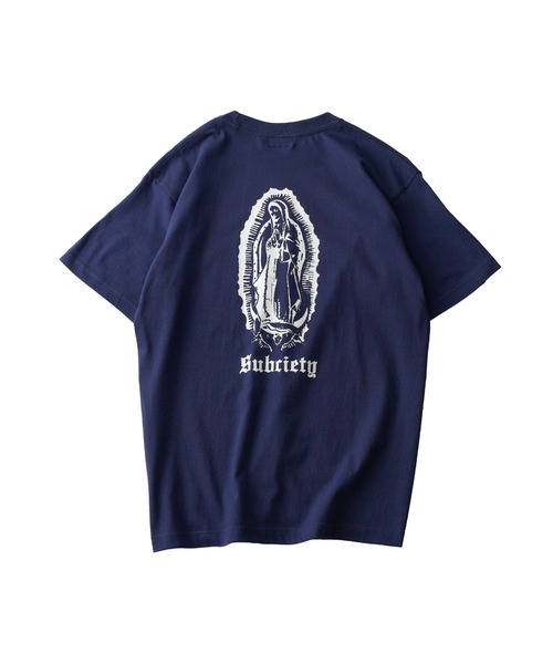 Subciety(サブサエティ)の「MARIA TEE(Tシャツ/カットソー・メンズ・ブラック/ホワイト×ゴールド/ホワイト/ブラック×ゴールド/ブラック×レッド/ブラック×ブラック/レッド/インディゴブルー/ブラック×ピンク/ホワイト系その他2/ブラック×ブルー・LARGE/SMALL/X-LARGE/XX-LARGE/MEDIUM)」の21枚目の写真