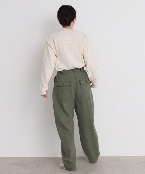 CHILD WOMAN(チャイルドウーマン)の「オーガニック天竺 1987フェルト刺繍Tシャツ(Tシャツ/カットソー・レディース・アイボリー/ネイビー/ピンク・FREE)」の10枚目の写真