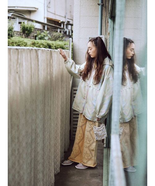 merry jenny（メリージェニー）の「おはな咲いたメッシュbag（ハンドバッグ・レディース・オフホワイト/ブラック/ベージュ・FREE）」の17枚目の写真