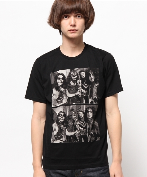 HYSTERIC GLAMOUR（ヒステリックグラマー）の「KISS/KISS1974 pt T-SH（Tシャツ/カットソー・メンズ・ホワイト/パープル/ブラック・MEDIUM/SMALL/LARGE）」の4枚目の写真