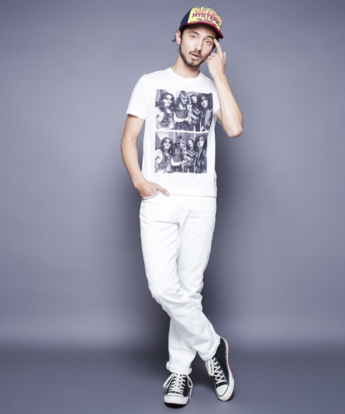 HYSTERIC GLAMOUR（ヒステリックグラマー）の「KISS/KISS1974 pt T-SH（Tシャツ/カットソー・メンズ・ホワイト/パープル/ブラック・MEDIUM/SMALL/LARGE）」の17枚目の写真