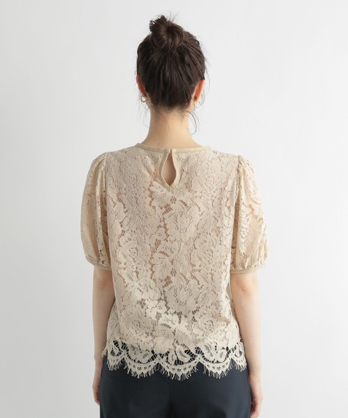 Andemiu（アンデミュウ）の「スカラレースブラウス298515（シャツ/ブラウス・レディース・ブラック/オフホワイト/ベージュ・FREE）」の16枚目の写真