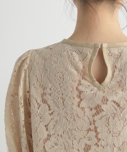 Andemiu（アンデミュウ）の「スカラレースブラウス298515（シャツ/ブラウス・レディース・ブラック/オフホワイト/ベージュ・FREE）」の10枚目の写真