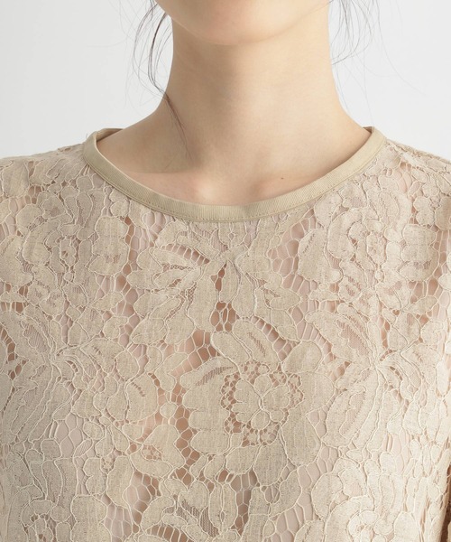 Andemiu（アンデミュウ）の「スカラレースブラウス298515（シャツ/ブラウス・レディース・ブラック/オフホワイト/ベージュ・FREE）」の12枚目の写真